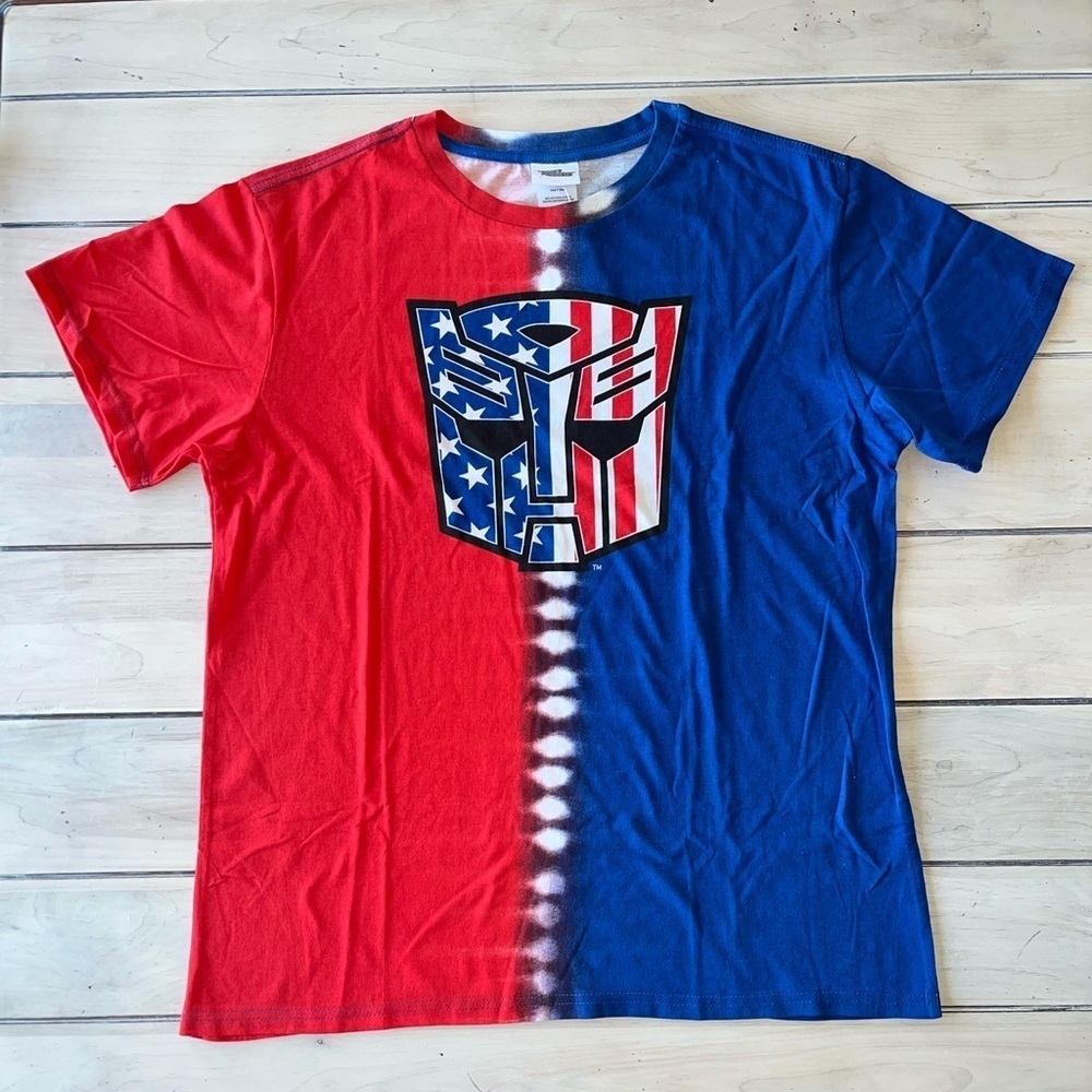 Transformers Tie Dye Americana Short Sleeve T-shirt Men’s XL